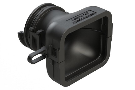 ATDBS-PS-2005  Straight Backshell for Plugs & Receptacles, ATD Series™, Black.  Comparable to PN# 2357302-1