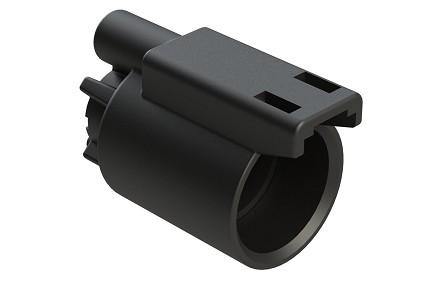 ATHD04-1-12P-BM13  Single Pole Receptacle, Pin, Size 12 Contact, Self-Threading, Tin Plated, Black