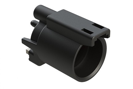 ATHD04-1-8P-BM13  Single Pole, Receptacle, Pin, Size 8 Contact, Self-Threading, Nickel Plated, Black