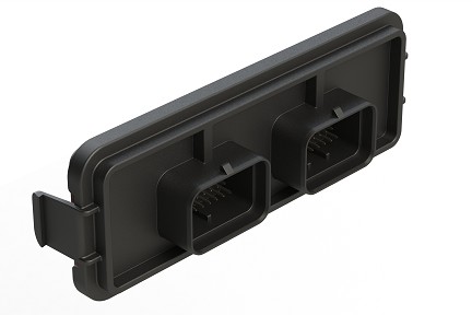 ATS13-34PA2-34PB2-BM03  68 (2x34) Position Header, Pin, Flange Mount, Right Angle, Size 20 Contacts, Keyed A B, Tin Plating, Black.  Use with Armor IPX ™ Large Enclosures, ATS Connectors