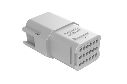 ATV04-18PA-RR01 18 position in-line receptacle, Size 16 contact, key A, double reduced seal