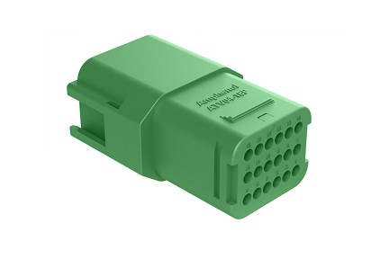 ATV04-18PC-RR01 18 position in-line receptacle, Size 16 contact, key C, double reduced seal