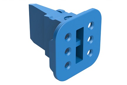 AW6S2-BLU  6 position Socket Wedgelock, Key 2, Blue. Comparable to PN# W6S2-P012
