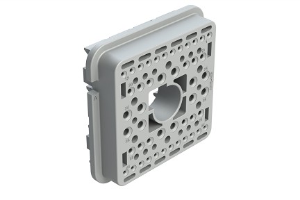 AWB-48SA  Wedgelock for 48 Position Plug, Keyed A, Gray.  Comparable to PN# WB-48SA