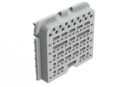 AWB-64SA  64 Position Plug Wedgelock for 128 Position Connector, Keyed A, Grey.  Comparable to PN# WB-64SA