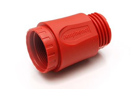 C016G11043E10 Red Backshell, straight, package of 5