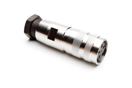 C091 11D004 001 2 - M16 Female cable connector with internal strain relief and metal locking ring. 4 contacts, 6-8mm cable diameter. Contacts sold separately. Comparable to PN# 99-5610-00-04