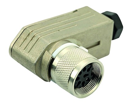 C091 11F012 000 2 - M16 Female cable connector with internal strain relief and metal locking ring.  12 contacts, 4-6mm cable diameter. Contacts sold separately.