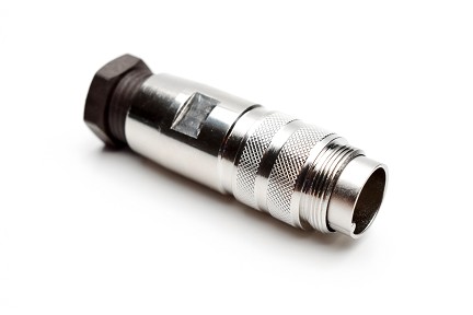 C091 11H004 001 2 - M16 Male cable connector with internal strain relief and metal locking ring. 4 contacts, 6-8mm cable diameter. Contacts sold separately. Comparable to PN# 99-5609-09-04