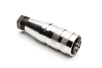 C091 31D007 100 2 - M16 Female cable connector with internal strain relief and metal locking ring. 7 contacts, silver plated, 4-6mm cable diameter.  Contacts included. Comparable to PN# 99-5126-15-07, 99-5126-00-07