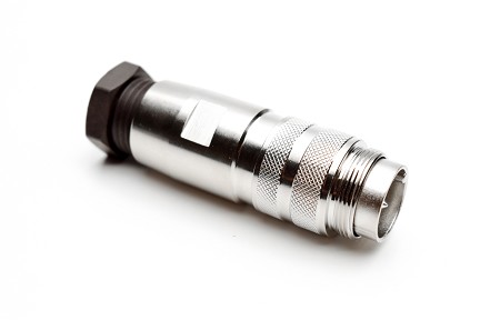 C091 31H004 101 2 - M16 Male cable connector with internal strain relief and metal locking ring. 4 contacts, silver plated, 6-8mm cable diameter.  Contacts included. Comparable to PN# 99-5609-00-04, 99-5609-15-04