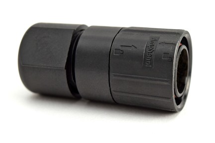 C091 31H006 100 5 U  Male Cable Connector, Quicklock, Size M16, 6 Contacts, Silver Contact Plating, , Cable Diameter 4-8.5mm
