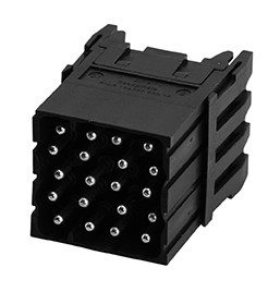 C146 10A020 600 15 Pin module for turned contacts, 20. Comparable to PN# 9140203001