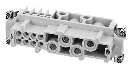 C146 10B012 100 13  4 Position Female insert with power and signal contacts,  E24. Comparable to PN# 9380122701