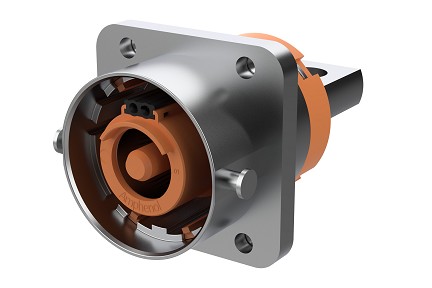 C2151CG2100001  1 Pole High Voltage Female (Socket) Receptacle, C Code, 520A, 1500V, 0.25mm² wires for HVIL
