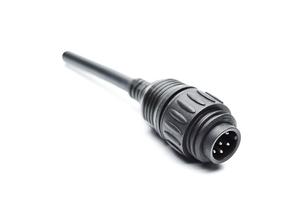 CA0161A22610012 Ecomate 7 Position (6 +PE) Circular Molded, Std. Strain relief, Male to Leads, 16AWG, PVC, TC-ER, UL  Flexible Cable Assy, 10 Meter