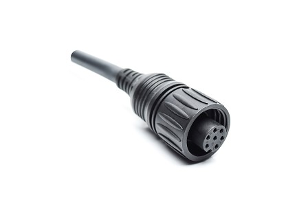 CA0161B22613012 Ecomate 7 Position (6 +PE) Circular Molded, Std. Strain relief, Female to Leads, 16AWG, PVC, TC-ER, UL  Flexible Cable Assy, 13 Meter