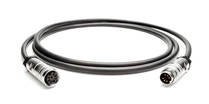 CA091 60 2000 010 - M16 AISG RET Cable Assembly with IP68 straight male /Female cable connectors, 10 meter, PUR cable, 8 pin interface, 6 loaded contacts