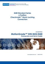 M40 6 Position Checkmate Quick Locking Connectors excerpt of MotionGrade Catalog