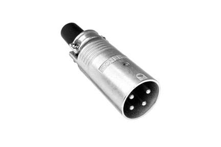 EP-8-12  8 Pole Male Metal Loudspeaker Cable Connector, Machined Contacts, Nickel Finish