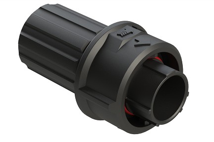FLS610N2PHEC03  4 (2+2) Position Plug, Pin, Shell Size 10, with Endcap, Fast Lock Coupling