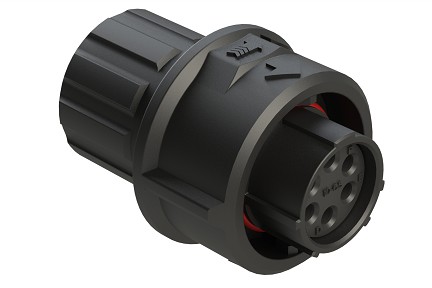 FLS610N6SHEC03  7 Position Plug, Socket, Shell Size 10, with Endcap, Fast Lock Coupling