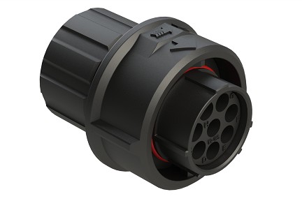 FLS612N8SHEC03  8 Position Plug, Socket, Shell Size 12, with Endcap, Fast Lock Coupling