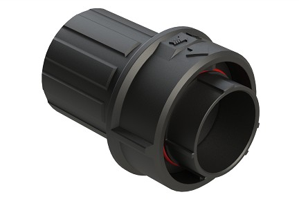 FLS614N2PHEC03  4 (2+2) Position Plug, Pin, Shell Size 14, with Endcap, Fast Lock Coupling