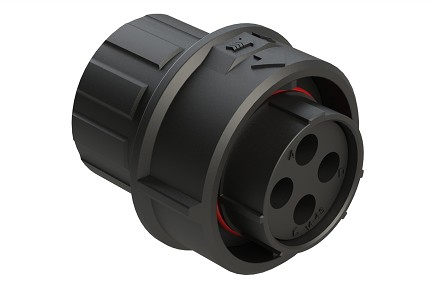 FLS614N4SHEC03  4 Position Plug, Socket, Shell Size 14, with Endcap, Fast Lock Coupling