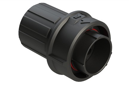 FLS614N8PHEC03  8 Position Plug, Pin, Shell Size 14, with Endcap, Fast Lock Coupling