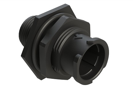 FLS710N3P03  3 Position Jam Nut Receptacle, Pin, Shell Size 10, Fast Lock Coupling