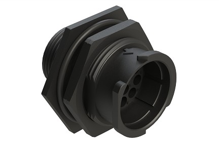 FLS714N12P03  12 Position Jam Nut Receptacle, Pin, Shell Size 14, Fast Lock Coupling