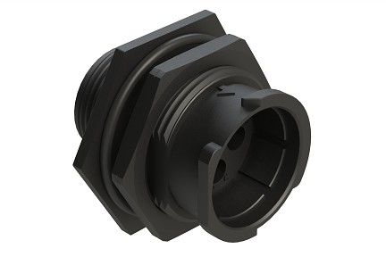 FLS714N4P03  4 Position Jam Nut Receptacle, Pin, Shell Size 14, Fast Lock Coupling