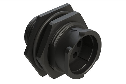 FLS714N7P03  7 Position Jam Nut Receptacle, Pin, Shell Size 14, Fast Lock Coupling
