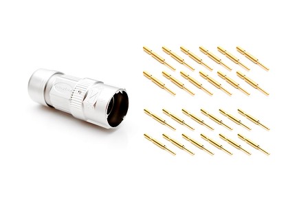 MA5CAP1200-S3-KIT  12 position straight plug connector kit, Checkmate™, P Type, counter-clockwise insert,   11.0-15.0mm cord grip, male, contacts included