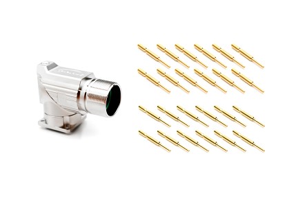 MA5RAP1601-KIT M23, 90° rotatable Receptacle  Kit, Checkmate™ Quick Locking, P type CCW, 16 positions, male pins, Standard flange (25.7x 25.7)