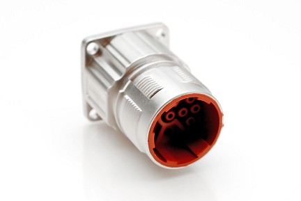 MB2LLN0900  9 position straight receptacle, flange mount, CheckMate™,  male