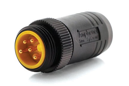 P29326 6 Position/5 Used Shorting plug with E-stop out (black).   Comparable to part number(s): 889A-M65SP65