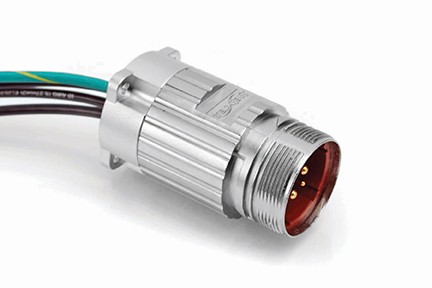 P30256-Mxxx 6 Position / 4 Contact Receptacles featuring Checkmate™, Male Straight, Panel Mount, 8AWG x 2 Conductor, 14AWG