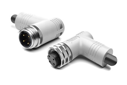 P31390-Mxxx  M29 Power Cable, Male 90° to Female 90°, Shielded 12AWG, TPE