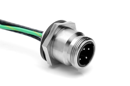 P31407-M1  M29 Power Receptacle, Male, 12AWG, 3/4 -14 NPT Thread