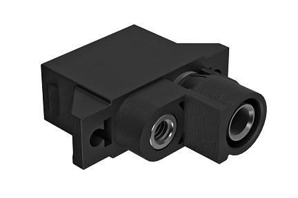 PRM0400-G3-PNL  2 Position Male  Quick Connect Receptacle Kit. PRM Series™ Power Rack Mount. 4.0mm 1 X 8AWG Machined Contact and 1 X 8-32 Threaded Bus Bar Contact, Wire range 8-10AWG,70A