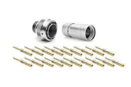 RT061619PNH03SS-K  Plug Kit, 19 Position, Male, Shell Size 16, Silicone Seal, with Machined Contacts, IP69K