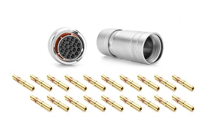RT061823SNH03SS-K  Plug Kit, 23 Position, Female, Shell Size 18, Silicone Seal, with Machined Contacts, IP69K