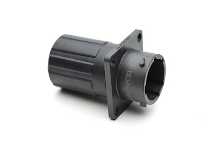 RTS012N8PHEC03 Receptacle, square flange, 8 positions, size 12, pin contact, silicone rubber seal, endcap.  Comparable to PN #UTS0GN128P