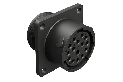 RTS014N15S  Receptacle, Square Flange, 15 (1+14) Position, Female, Shell Size 14. Comparable to PN# UTS014E15S