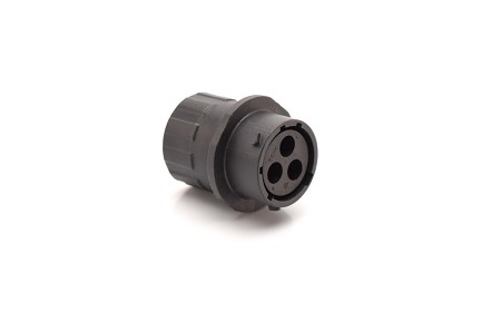 RTS1BS14N3SHEC03  Receptacle, Inline, 3 positions, size 14, socket contact, endcap, silicone rubber seal.  Comparable to PN #UTS6GN142G1S