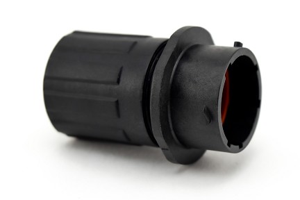 RTS1BS14N8PHEC03  Size 14 Inline Receptacle with Endcap, Male, 8 Positions, Contact Size 16 (1.6mm),  Silicone Rubber Seal