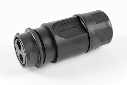 RTS1BS18N2P03  Receptacle, Inline, 2 Position, Male, Shell Size 18, with Silicone Seal