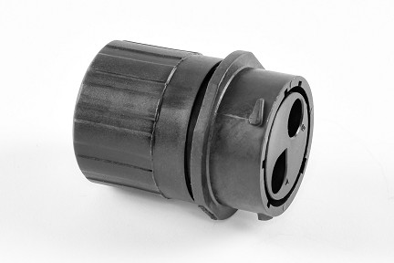 RTS1BS18N2PHEC03  Receptacle, Inline, 2 Position, Male, Shell Size 18, Silicone Seal, and End Cap with Individual Wire Sealing